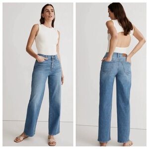 Madewell Light Blue Flare & Wide Leg Jeans